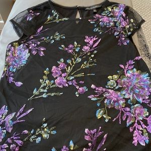 White House Black Market beaded top